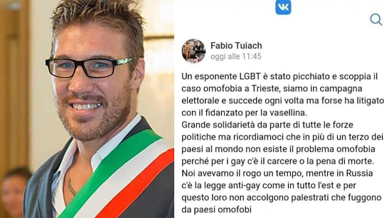 omofobia Fabio Tuiach, omofobo
Consigliere comunale di Trieste